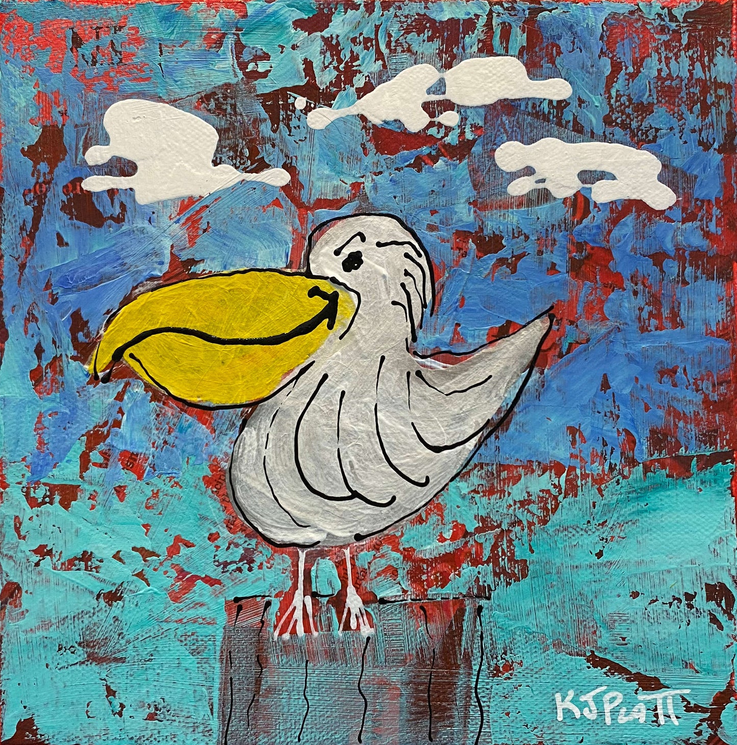 Smirky Pete the Pelican - SOLD