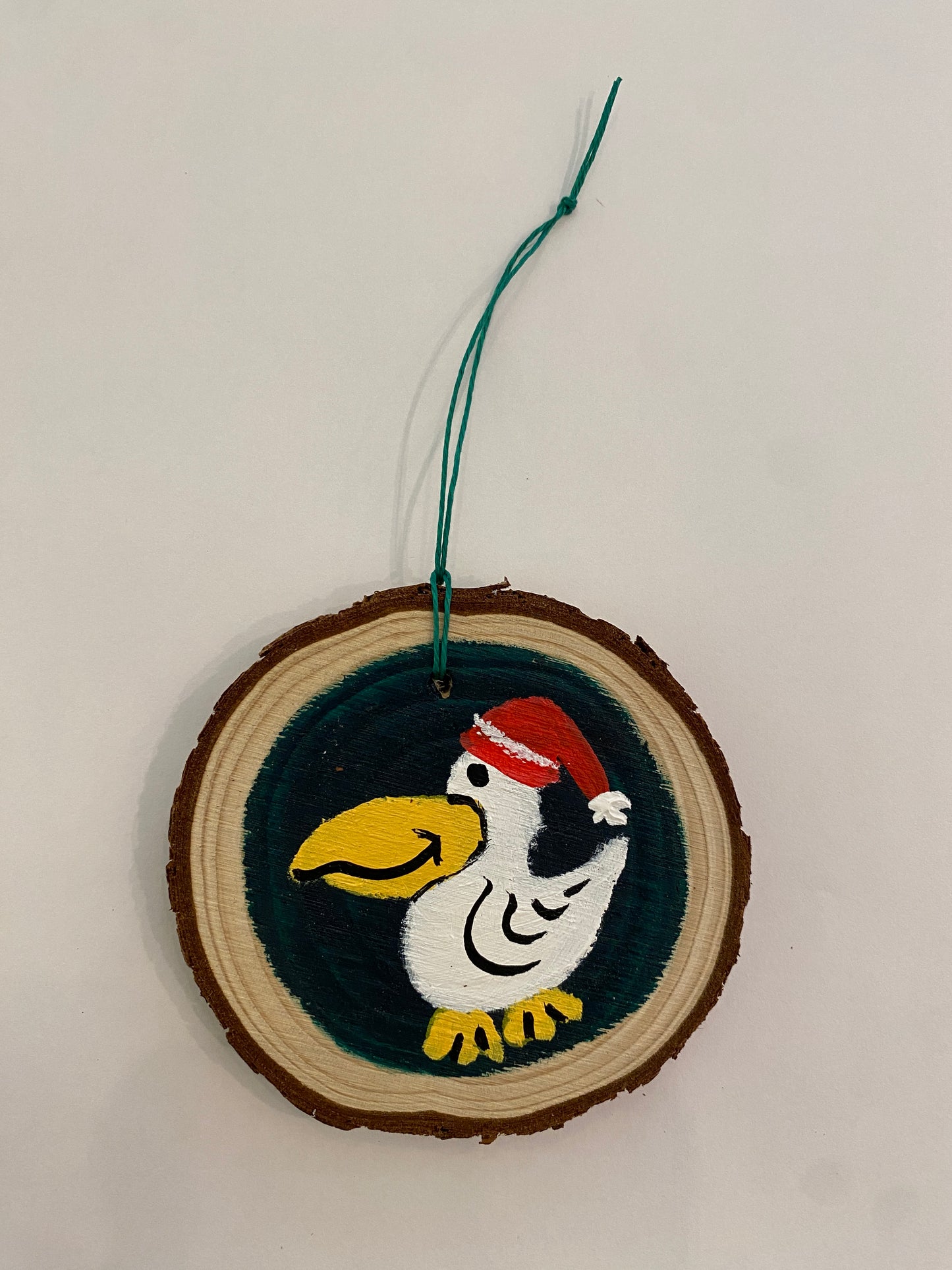 Jolly Pelican Holiday Ornament