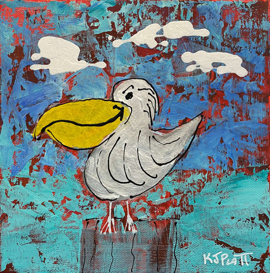 Smirky Pete the Pelican - SOLD