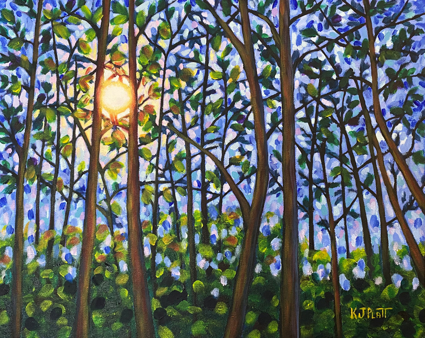 Sunlight Through The Pines - SOLD